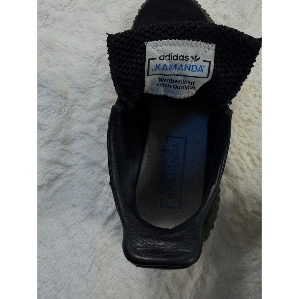 Adidas‎ Kamanda Core Black Suede Mens Casual Lifestyle Shoes Sneakers size 9.5